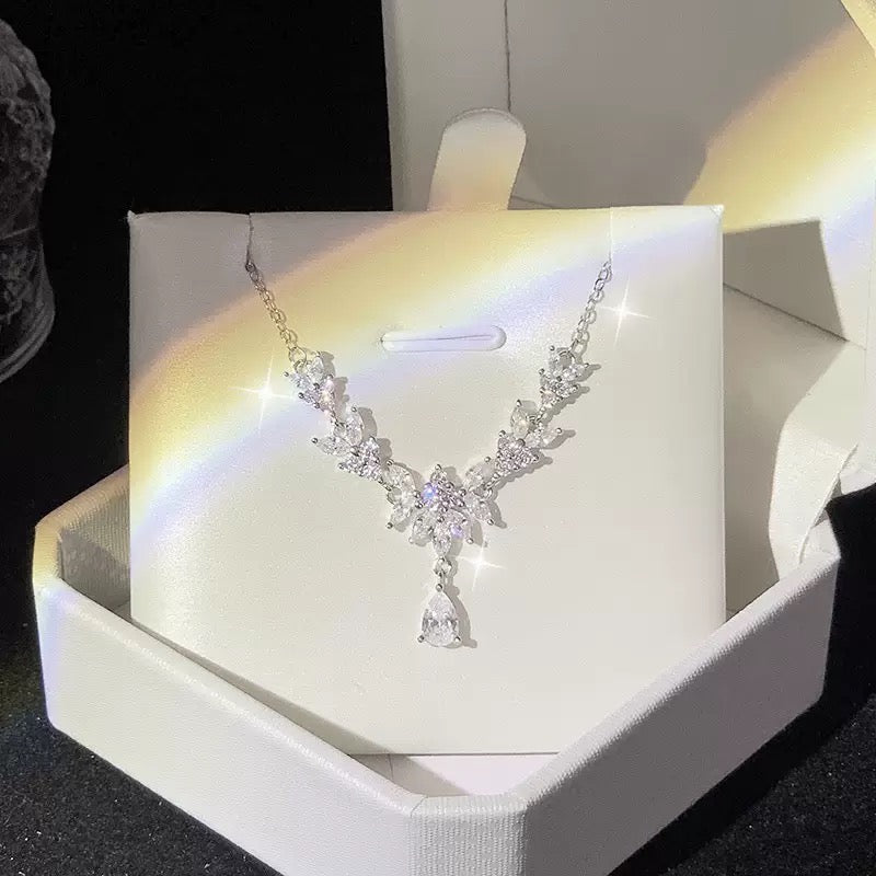 Moissanite Bloom Statement Necklace